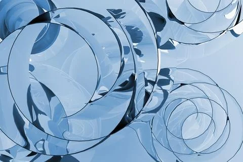 Abstract light background - pattern of bubbles, curls, circles of light blue  스톡 일러스트