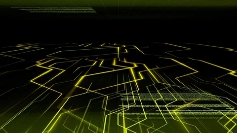 Abstract light background pattern of electronic current with computer code Stock Footage 84875024