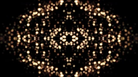 Abstract light background with patterns of lights in kaleidoscope style (4K) 스톡 동영상 124291436