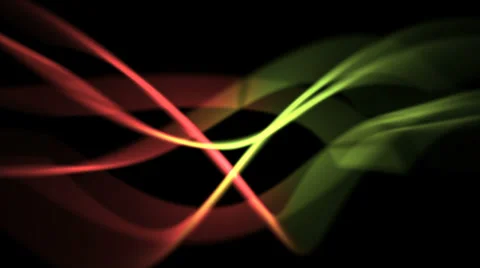 Abstract light background of two-colored energy lines in green and red (FULL HD) Stock Footage 37424778
