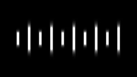 Abstract light bars illuminate in rhythmic sequence on dark background moti.. Stock Footage 336476176