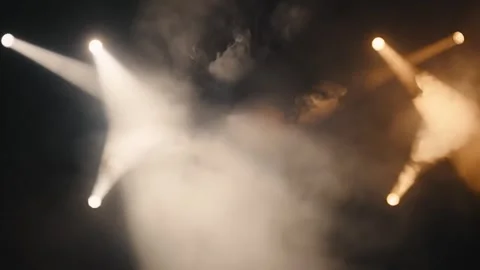 Abstract Light Beams in Dark Background Stock Footage 324809056