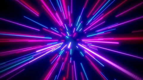 Abstract light beams eyecandy loopable Blue Red Stock Footage 150598103