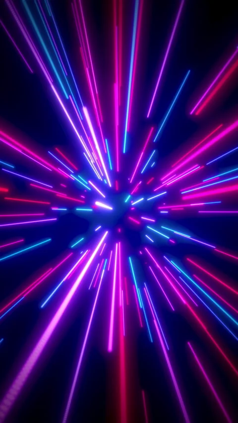 Abstract light beams eyecandy loopable Blue Red 9x16 Stock Footage 150598104