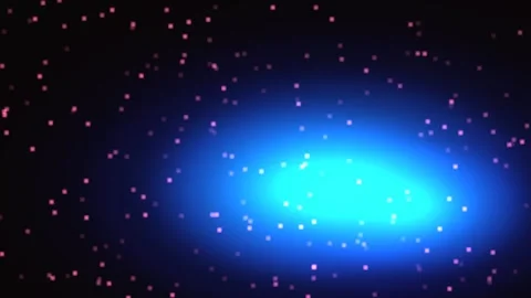 Abstract light bloom transitions on a blue gradient background Stock Footage 324888954