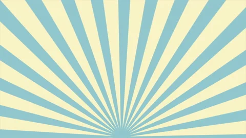 Abstract Light Blue and Cream Sunburst Rotating Motion Graphic Background Stock Footage 204732302