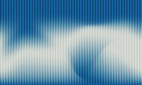 Abstract light blue and white background with 3D fluted vertical texture an.. 스톡 일러스트