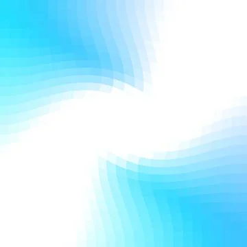 Abstract Light Blue and White Mosaic Swirl Background Stock Illustration
