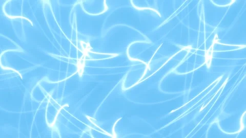 Abstract Light Blue Background with Dynamic Glowing Lines and Swirls. 库存影片 340019531
