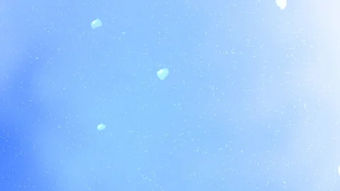 Abstract light blue background with floating particles and liquid bubbles Vidéo 329253661