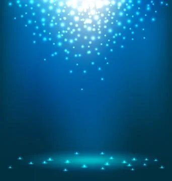 Abstract  light on blue background Stock Illustration