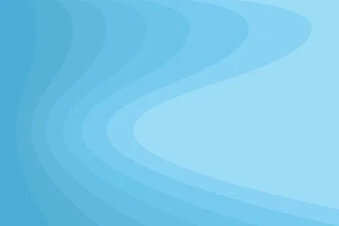 Abstract light blue background. Smooth wavy blue geometry. Waves and bends. V Stock Photos