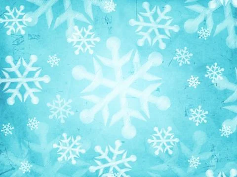 Abstract light blue background with snowflakes Stock Illustration