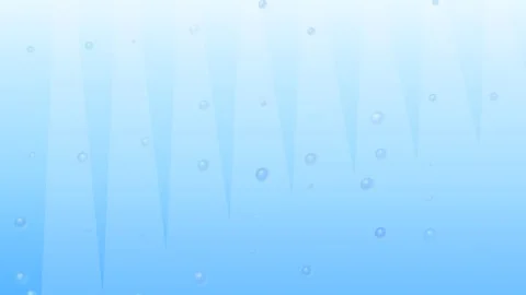 Abstract light blue background with subtle vertical rays and water droplets Video stock 335118238