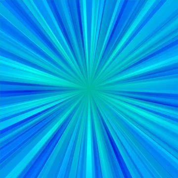 Abstract light blue centralized background of regular rays Illustrazione stock