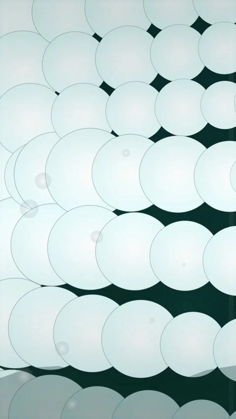 Abstract light blue circles overlapping and forming a repeating pattern wit.. Stock Footage 347695427