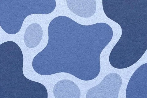 Abstract light blue, denim, navy paper texture background with amorphous fl.. Stock Illustration