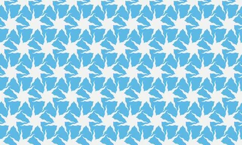 Abstract light blue floral pattern.  Seamless repeat texture ideal for textil Stock Illustration