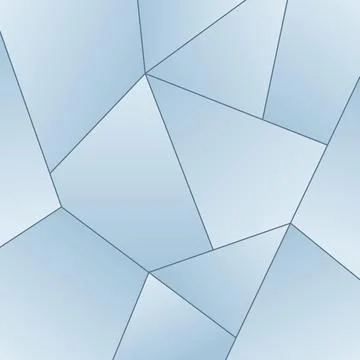 Abstract light blue geometric polygon background resembling cracked ice or .. Stock Illustration