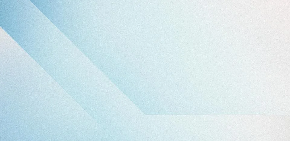 Abstract light blue grainy gradient background geometric banner poster cove.. Ilustração Stock