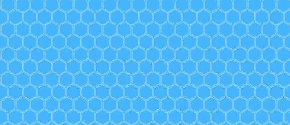 Abstract light blue hexagon pattern.  Perfect for backgrounds, websites, pres Stock Illustration