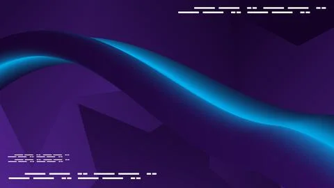 Abstract light blue line with dark purple background Stock Illustration