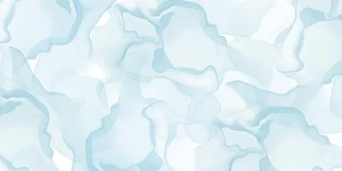 Abstract light blue marble fluid painted background. Alcohol ink or watercolor Stock Illustration