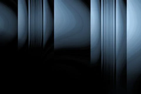Abstract light blue plastic wall in dark room Stock Illustration