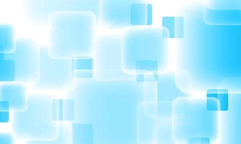 Abstract light blue rounded squares background. overlapping geometric shapes. Stock Illustration