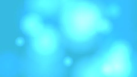 Abstract light blue soft bokeh background with glowing circular spots and o.. Stock Illustration