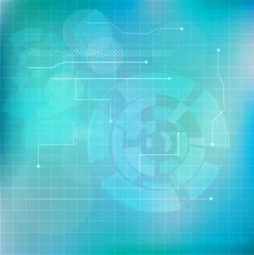 Abstract light blue technology background design with abstract shapes and glo Stock Illustration