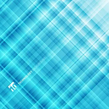 Abstract light blue technology background. Digital fractal pattern. Stock Illustration