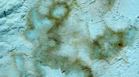 Abstract Light Blue Textured Surface with Grunge Plaster Effect 写真素材