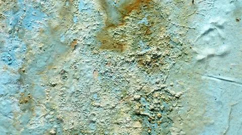 Abstract Light Blue Textured Surface with Grunge Plaster Effect Фото