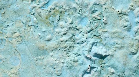 Abstract Light Blue Textured Surface with Grunge Plaster Effect 스톡 사진