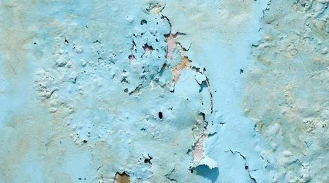 Abstract Light Blue Textured Surface with Grunge Plaster Effect Stock-Fotos