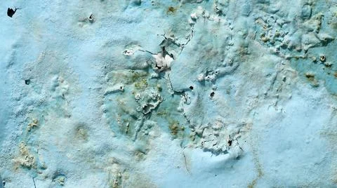 Abstract Light Blue Textured Surface with Grunge Plaster Effect Foto stock