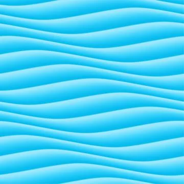 Abstract light blue wave background. Seamless ripple texture Stock Illustration