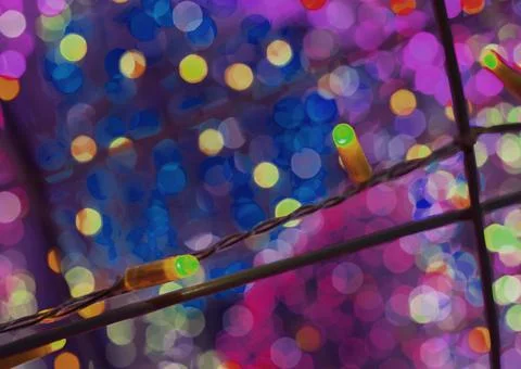 Abstract Light Bokeh As Background. Blurry lights background Stock Photos