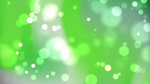 Abstract Light Bokeh Background with Green Tones and Soft Circular Elements.. Stock Footage 312042463