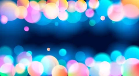 Abstract Light Bokeh Background, Vector Illustration Stock Illustration