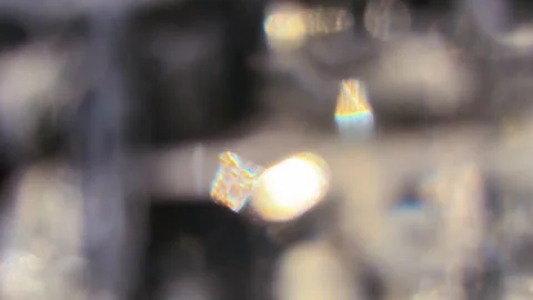 Abstract light bokeh with colorful rainbow prism flares Stock-Footage 344985853