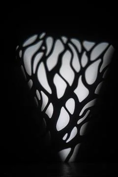 Abstract light branches shadow pattern background Foto stock