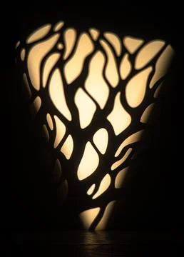 Abstract light branches shadow pattern background Foto stock