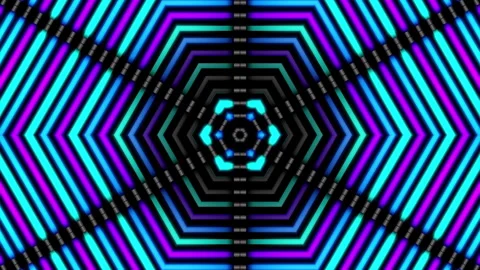 Abstract Light Bright Flashing Panel Looped Video Stock Footage 162817397