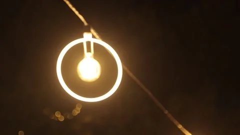 Abstract light bulb blurred and after in focus. Stock Footage 202088550