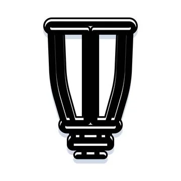 Abstract light bulb concept with minimalist design Stockillustratie