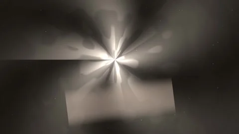 Abstract Light Burst in Dark Space Illuminating Center Symmetry Stock Footage 327946010