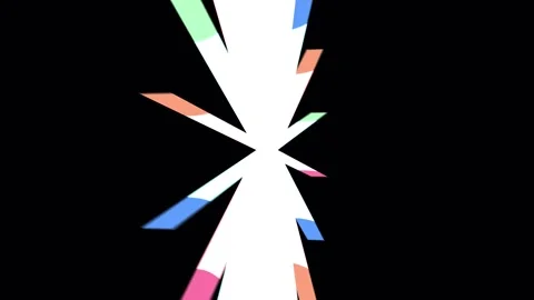 Abstract light burst effect with colorful flares in cinematic motion agains.. Video stock 342511488