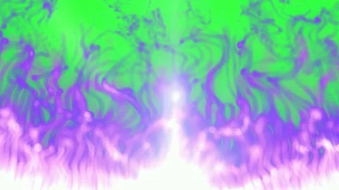 Abstract light burst on green background. Glowing star explosion with vibrant Stock Footage 340714314